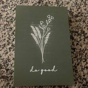 Green 'Do Good' Home Art Painting